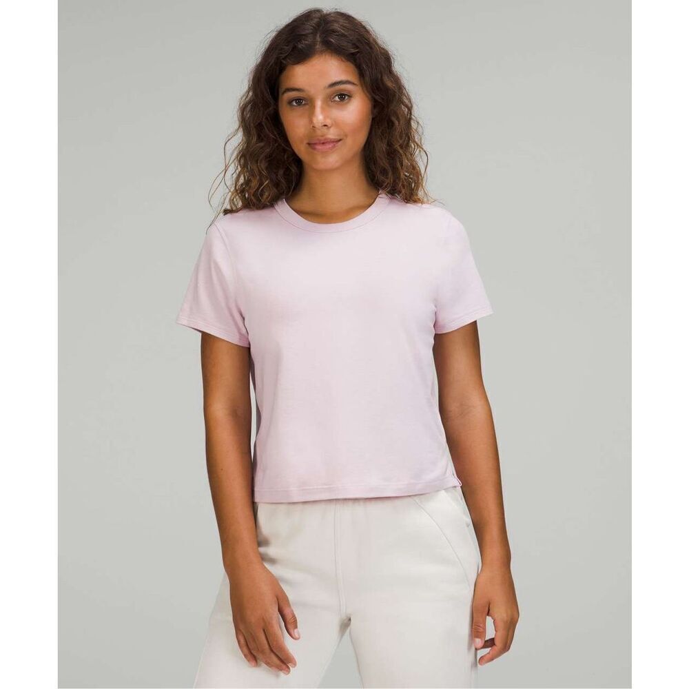 Womens Lululemon Classic-Fit Cotton-Blend T-Shirt